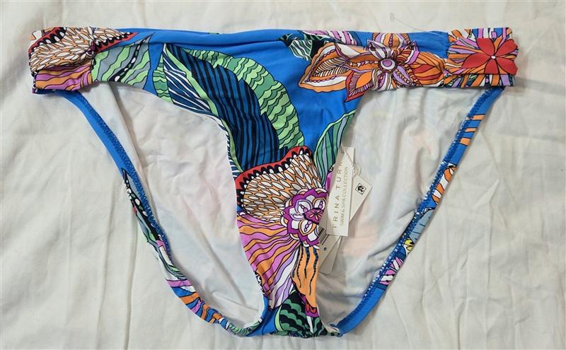 NWT Trina Turk SZ 14 Geometric FloralFull Bikini Swim Bottoms 133126