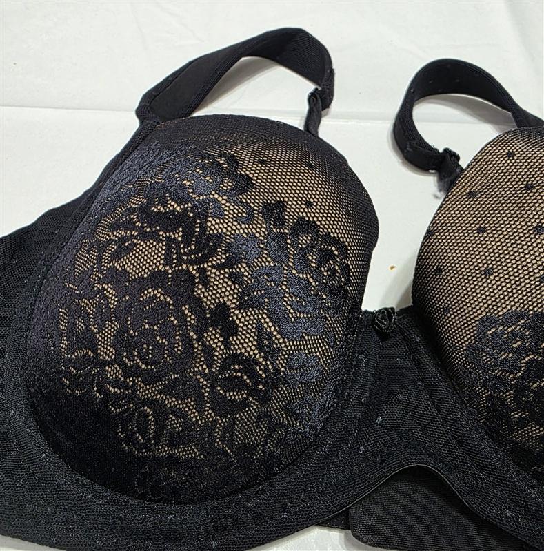 NWOT Soma 34C Stunning Support Full Coverage Black Bra 123975