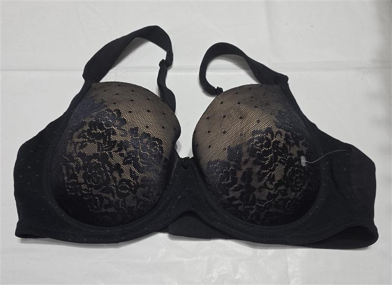 NWOT Soma 34C Stunning Support Full Coverage Black Bra 123975