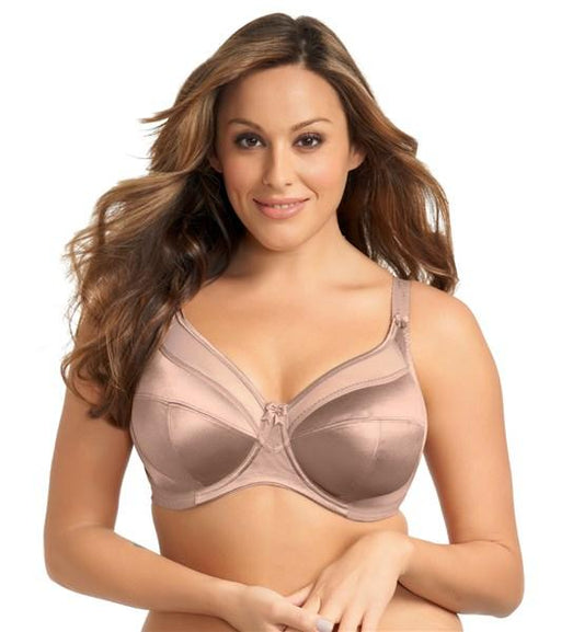 NWT Goddess 36M Keira Banded Underwire 6090 Lace Bra Beige 133161