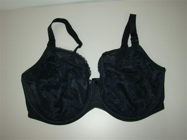 NWOT Chantelle 36DDDD Parisian Multi-Part Plunge Underwire Bra 1471 Black 133172