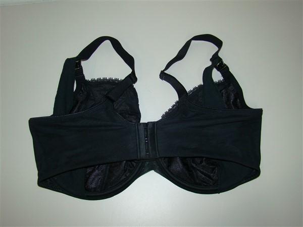 NWOT Chantelle 36DDDD Parisian Multi-Part Plunge Underwire Bra 1471 Black 133172