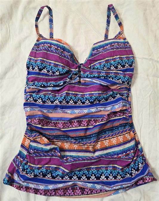 NWT Profile by Gottex 6 Origami Tankini Swimsuit Pink 133193