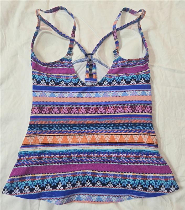 NWT Profile by Gottex 6 Origami Tankini Swimsuit Pink 133193