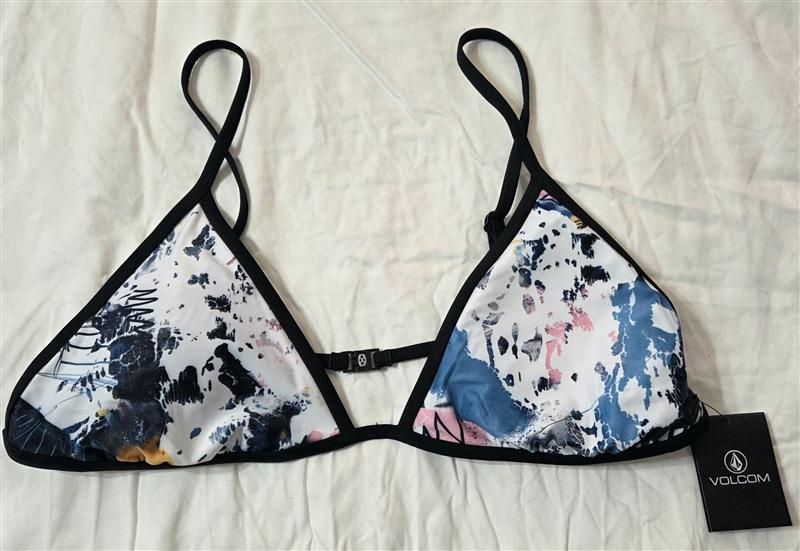 NWOT Volcom XL Collage Dropout Triangle Bikini Swim Top 133197