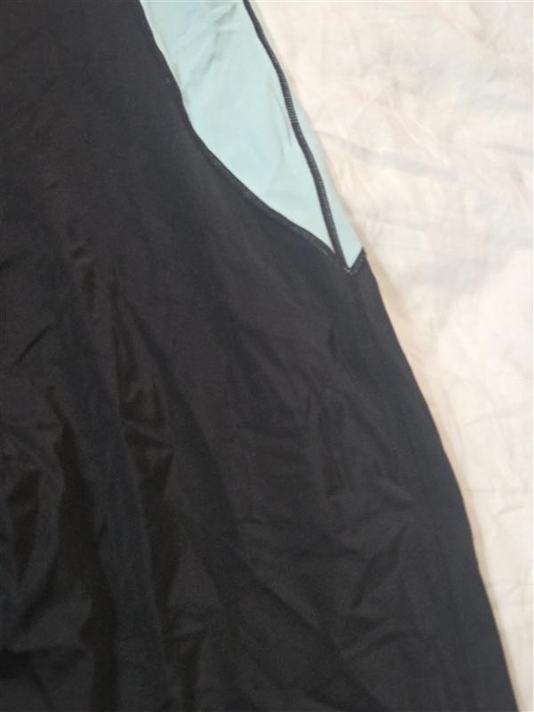 NWT Swimsuits For All 16 Black Mint Green Zip UP 1pc Singlet Swim 133199