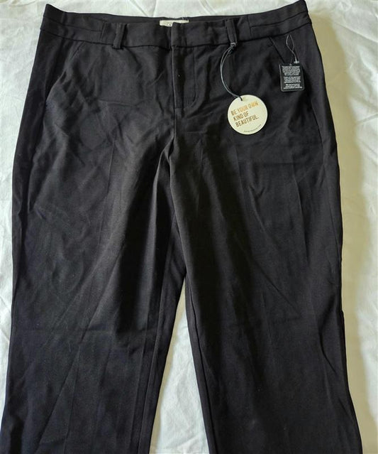 NWT RWN Rawan 18 Wide Leg Dress Pants Black 133218