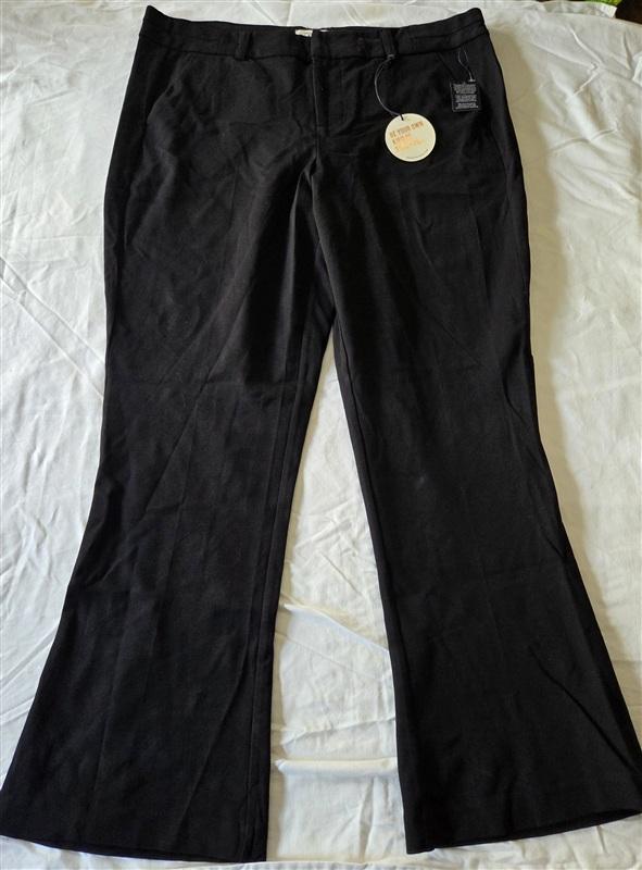 NWT RWN Rawan 18 Wide Leg Dress Pants Black 133218