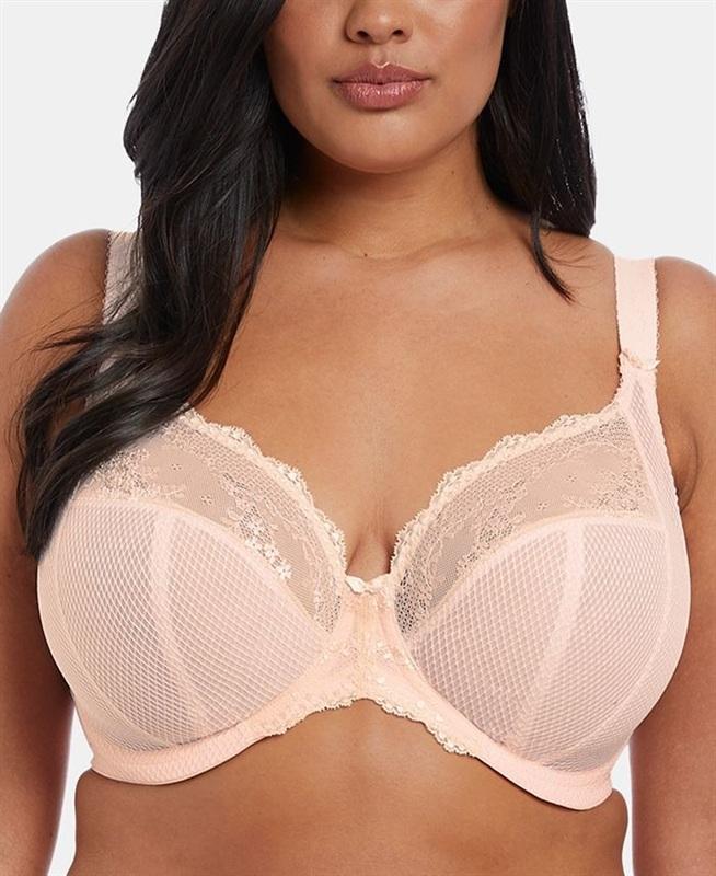 NWPT Elomi 38I USA Charley Underwire Stretch Lace Plunge Bra EL4382 Pink 133226