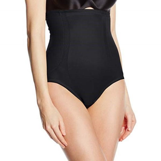 NWOT Miraclesuit S Shape Away Back Magic Hi-Waist Brief 2915 Black 133231