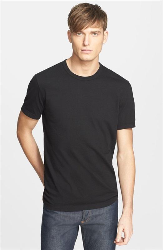 NWOT Standard James Perse 2 Short Sleeve Crew Neck T Shirt Black 133244