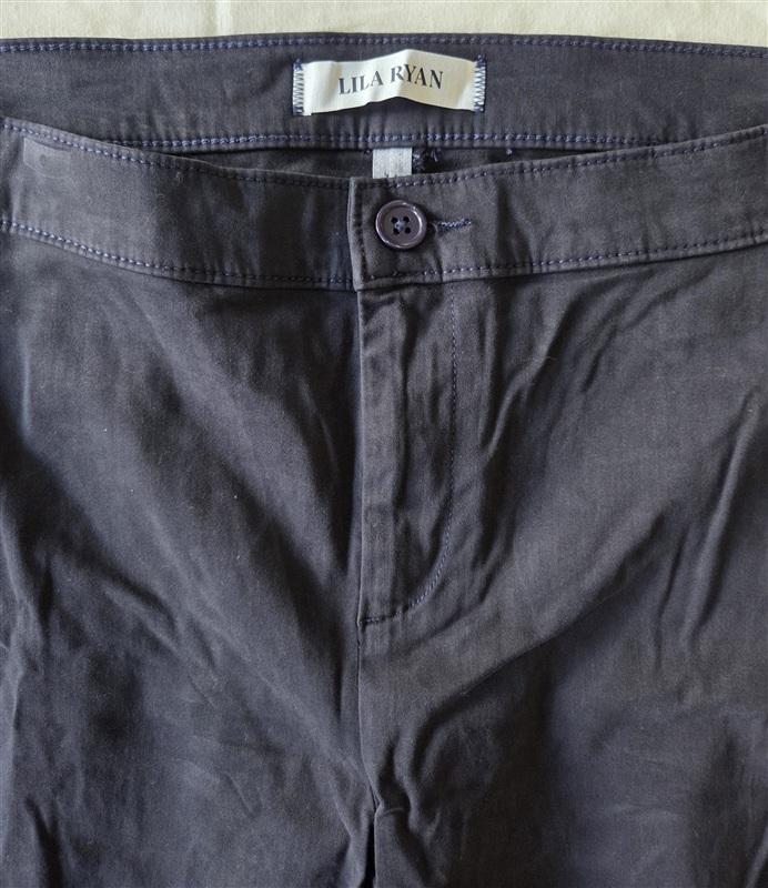 NWOT Lila Ryan 14 Cropped Jase Navy Blue Pants 133246