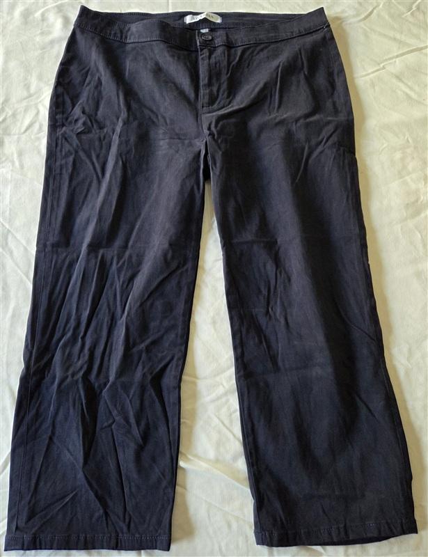 NWOT Lila Ryan 14 Cropped Jase Navy Blue Pants 133246