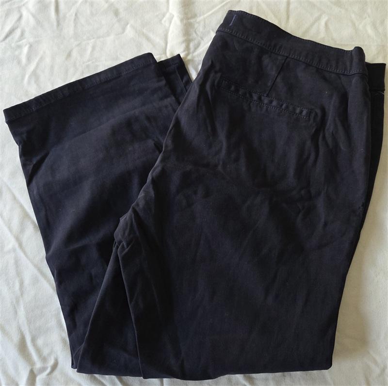 NWOT Lila Ryan 14 Cropped Jase Navy Blue Pants 133246