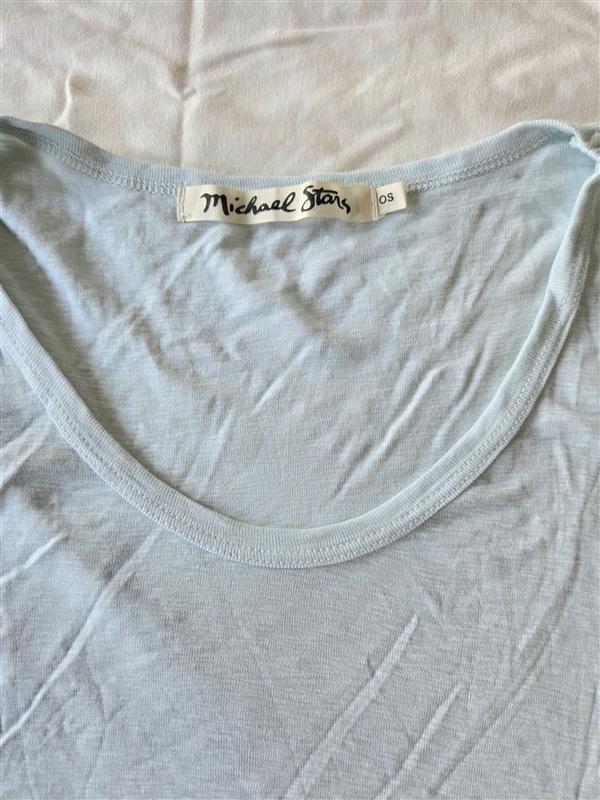 NWOTD Michael Stars OS Paloma Supima Scoop Neck Mint Green Tank Top 133250