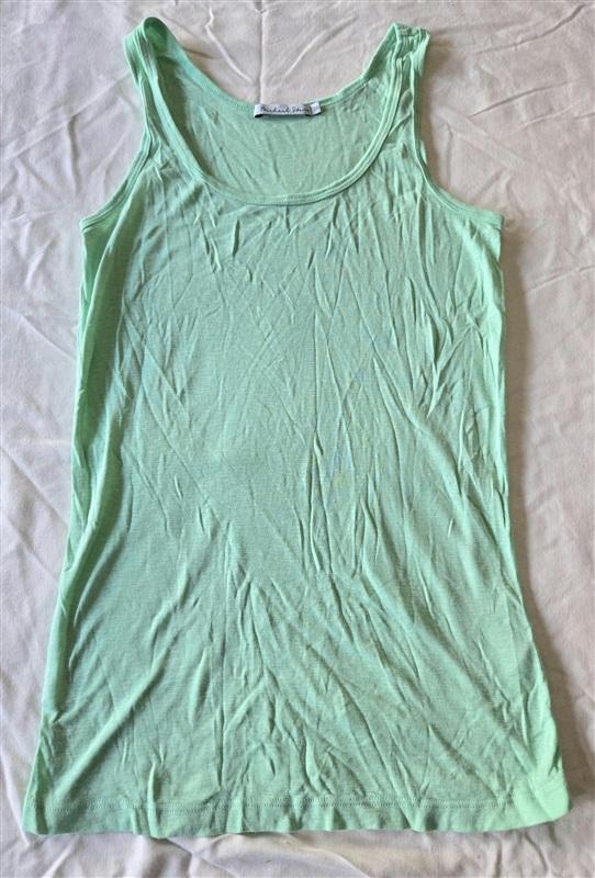 NWOT Michael Stars OS Paloma Supima Scoop Neck Green Tank Top 133251
