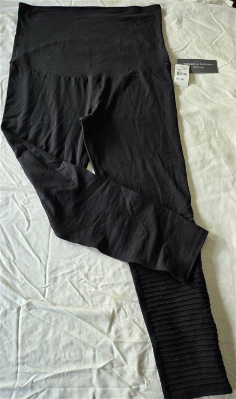NWT Threads 4 Thought XXL Diaz Moto Maternity Legging Black 133252
