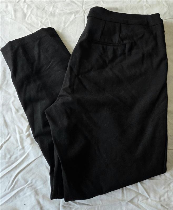 NWT KUT 16 Button Front Side Black Trouser Pants 133256