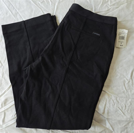 NWT Sanctuary 32 Oxford Trouser Ankle Pants Black 133258