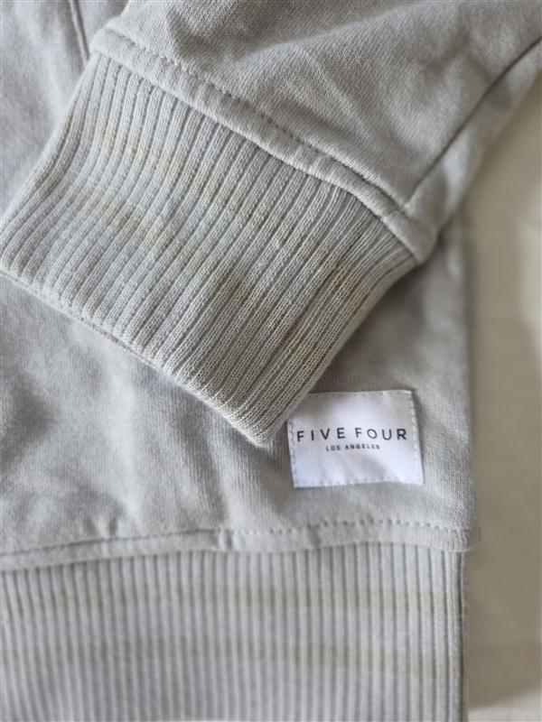 NWTD Five Four LG Kostis Gray Bomber Jacket Zip Up Cotton 133259