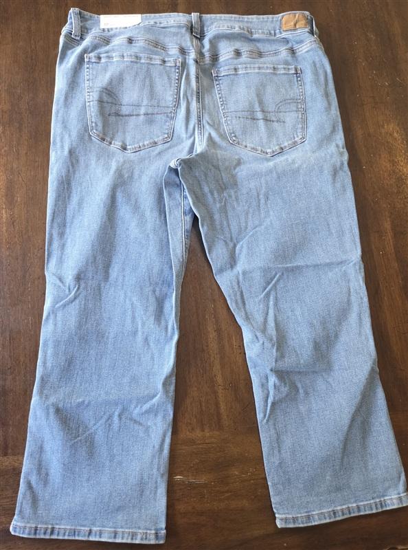 NWT American Eagle 20 Artist Crop Low Rise Next Level Stretch Indigo 133263
