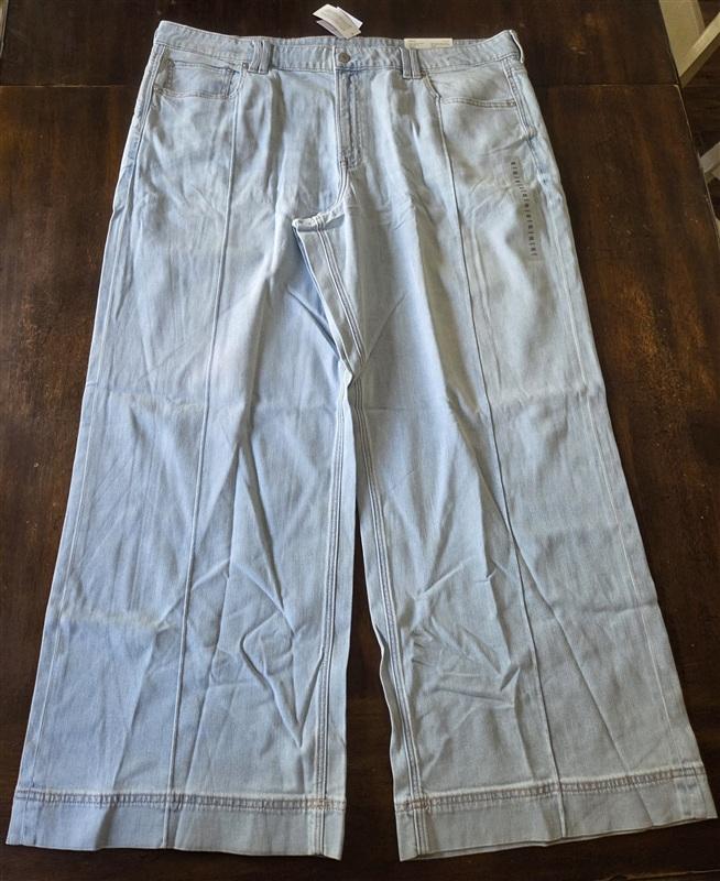NWT American Eagle 20 Dreamy Drape Low Rise Baggy Wide Leg Jeans Stretch 133265