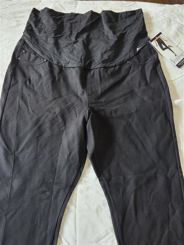 NWT Liverpool 16 33 Maternity Straight Jeans Black 133273