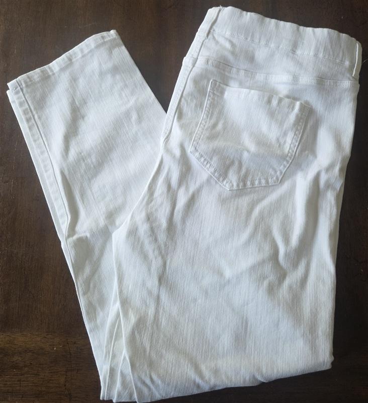 NWOT Liverpool 16 33 Gia Glider The Slim Pull On Jeans White 133274