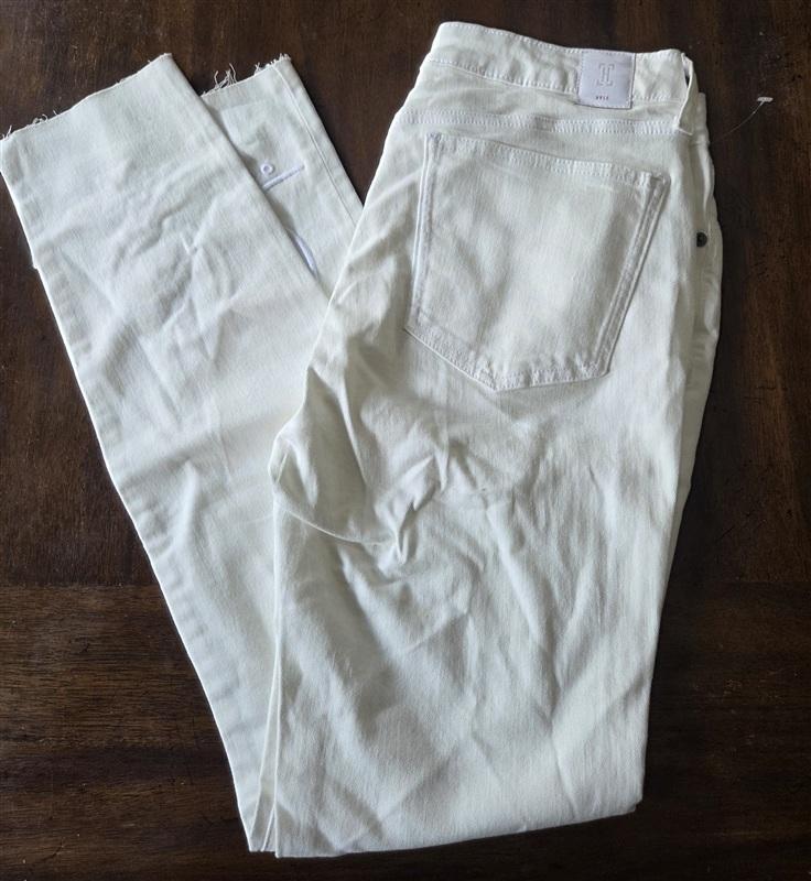 NWT Hale 32 Piper Sculpted High Waist Skinny Jeans White 133276