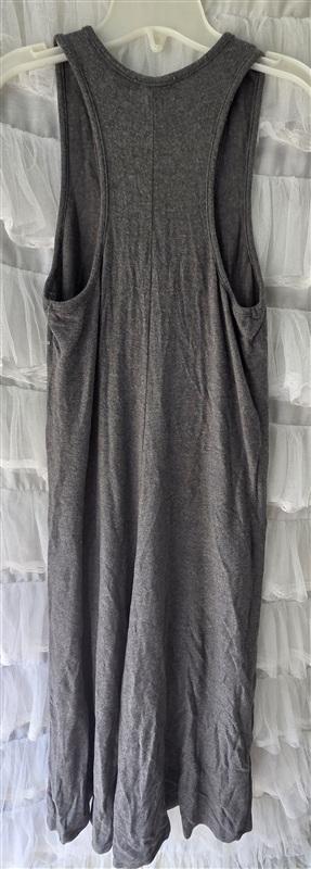 NWOT Calme XL Racerback Knit Maxi Dress Gray 133281