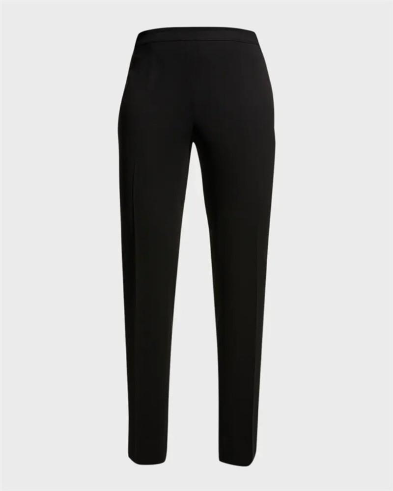 NWTD Lafayette 148 New York 14 Petite Irving Slim-Leg Pants Black 133282