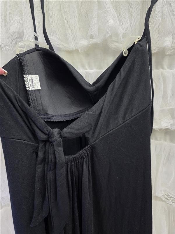 NWOT Robin Piccone M Black Halter Dress Sweetheart Neck sample Cover Up 133287