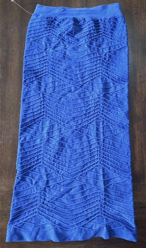 NWOTD Last Tango S/M Seamless Tube Cobalt Blue Raised Line Dress 133299