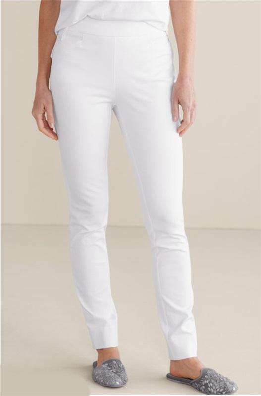 NWOTD Soft Surrounding PXL Superla Pull On Stretch Ankle Pants White 133303