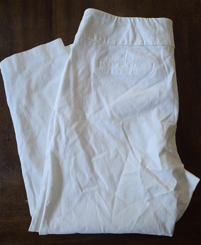 NWOTD Soft Surrounding PXL Superla Pull On Stretch Ankle Pants White 133303
