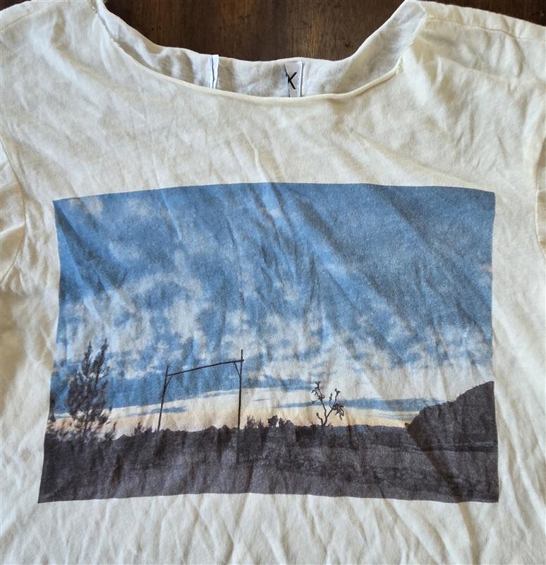 NWOTD Wildfox Open Range Ranch Graphic T Shirt Raw Hem T Shirt 133304