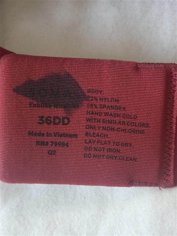 NWOTD Soma 36DD Enbliss Wireless Brick Red Bra Padded 133305