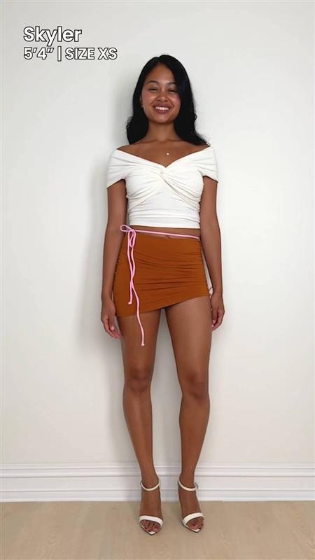 NWT Free People Movement M It's Cool Now Tie Up Skirt Bikini Surf Bottom 133310
