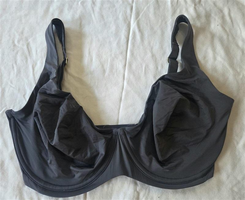 NWOT CUUP 34G The Scoop Silver Gray Microfiber Underwire Bra 133311