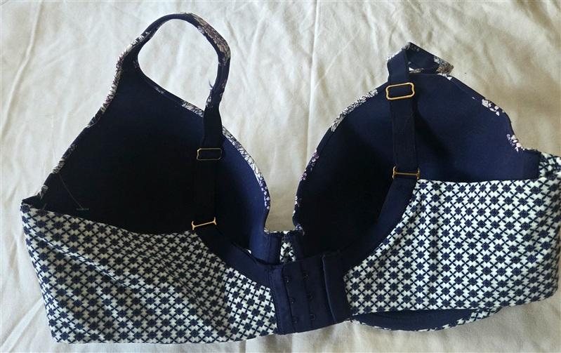 NWOT Soma 40DDD Embraceable Full Coverage Underwire Bra Blue Floral 133316