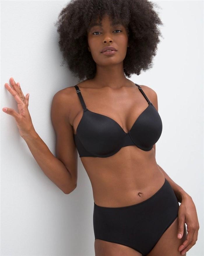 NWOT Soma 34D Vanishing Back Full Coverage Underwire Bra Black 133319