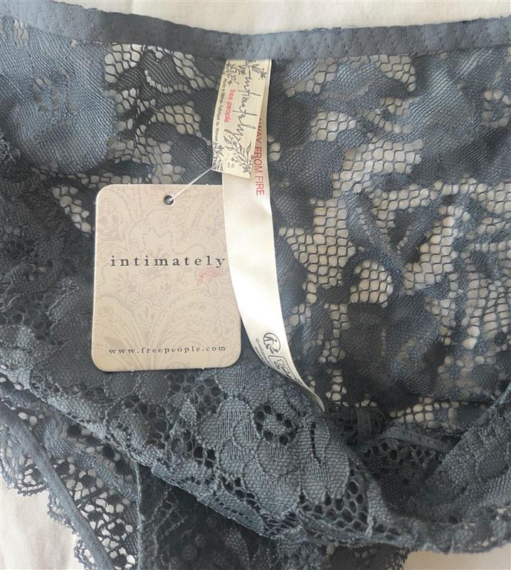 NWT Free People S Lace Storm Water Blue Bikini Underwear 133324