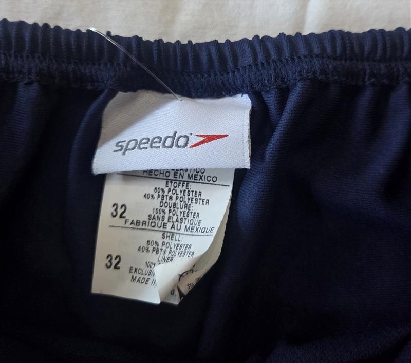 NWT Speedo 32 Endurance Swim Bottom Navy Blue 133325