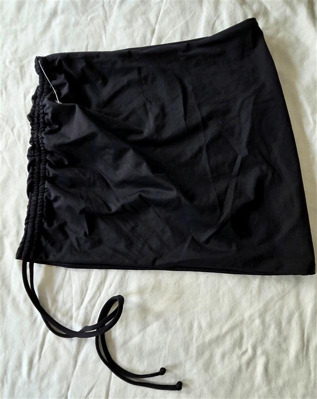 NWOT L Space M Tessa Brooks Isla Skirt Black Tie Side 133328