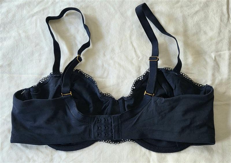 NWOTD Soma 36DD Embraceable Signature Balconette Blue Bra 133329