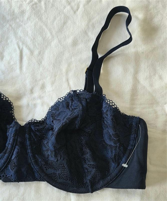 NWOTD Soma 36DD Embraceable Signature Balconette Blue Bra 133329