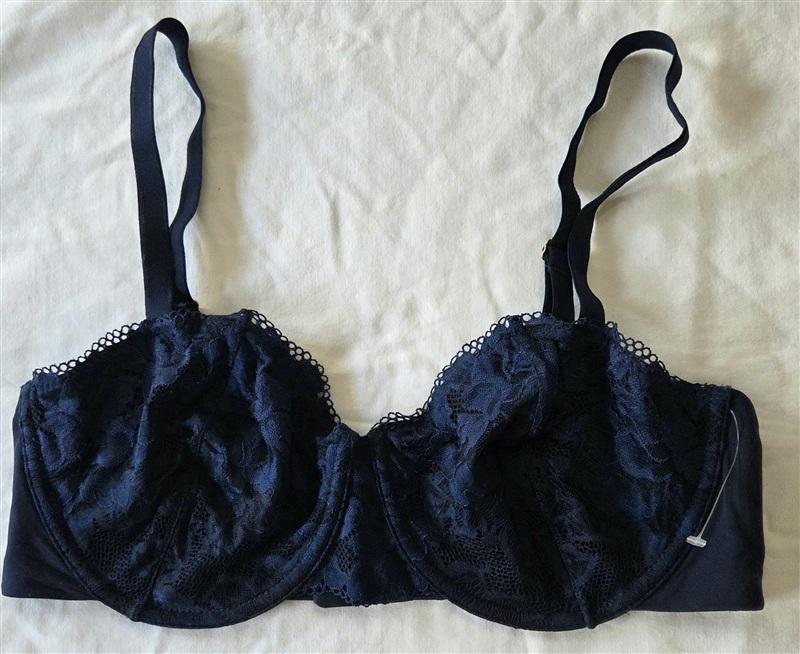 NWOTD Soma 36DD Embraceable Signature Balconette Blue Bra 133329