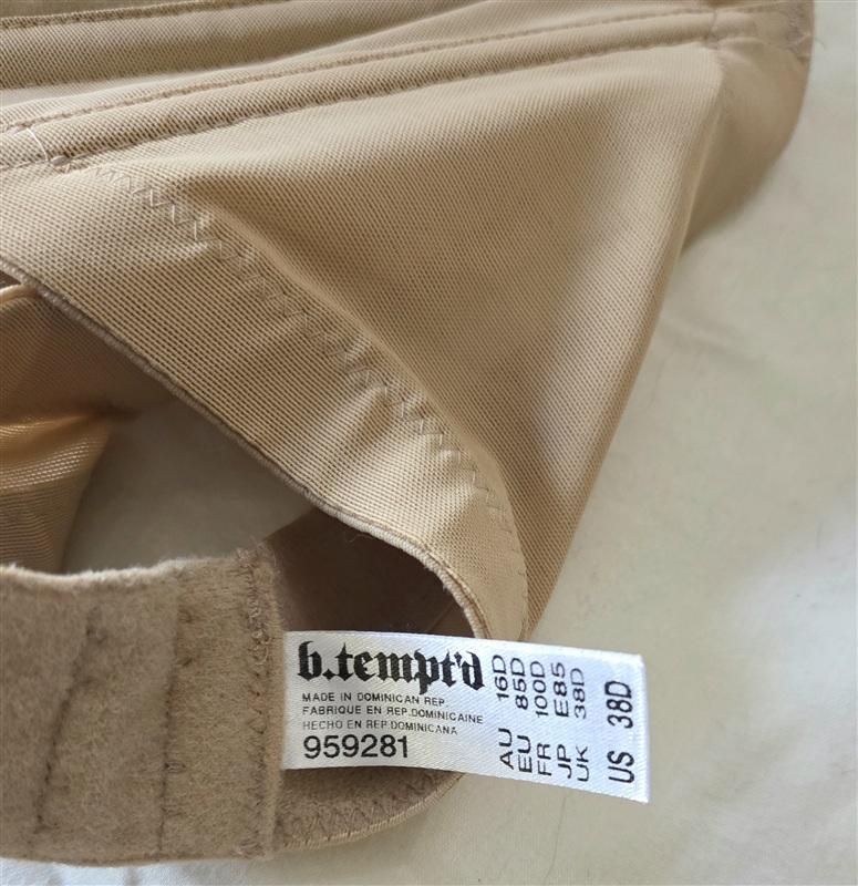 NWT b.tempt'd 38D Wacoal Backless Strapless Longline Bra 959281 Beige 133338