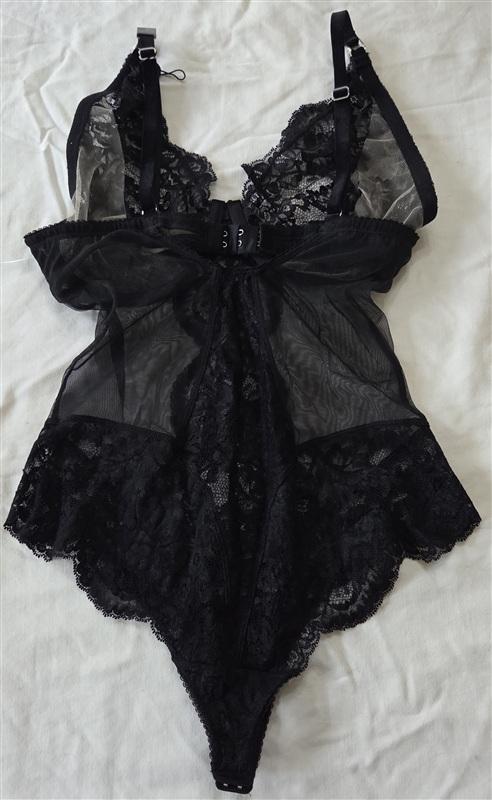 NWOT Dita Von Tease 32D Babydoll Bodysuit Black 133342