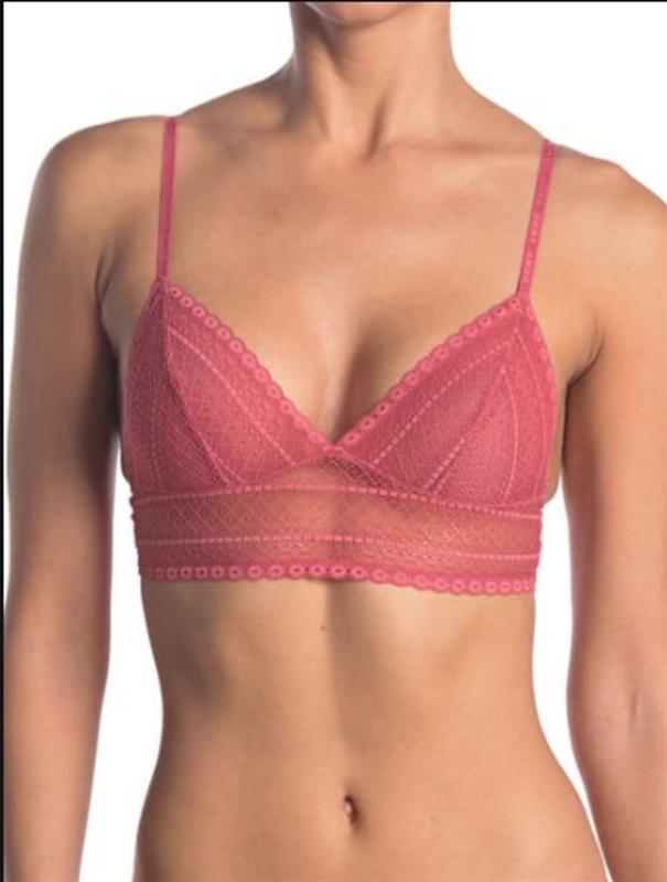 NEW DKNY Large Donna Karan DK4511 Pink Bra Bralette 133346